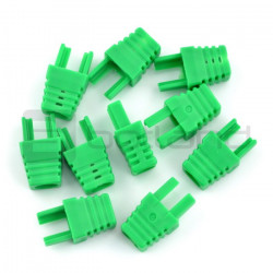 Odgiętka na przewód RJ45 8P8C - zielona - 10szt.