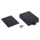Obudowa plastikowa Kradex Z53U - 90x65x22mm czarna z uszami Obudowa plastikowa Kradex Z53U - 90x65x22mm czarna z uszami