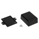 Obudowa plastikowa Kradex Z68U - 64x49x28mm czarna z uszami Obudowa plastikowa Kradex Z68U - 64x49x28mm czarna z uszami
