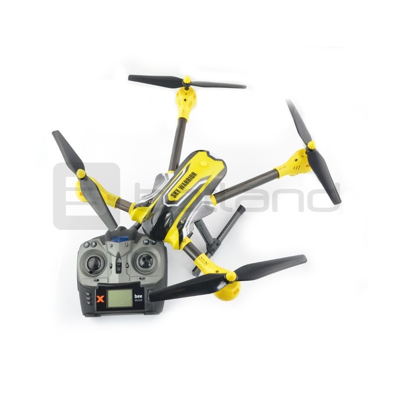 Dron quadrocopter OverMax X-Bee drone 7.1 2.4GHz z kamerą HD - 65cm + dodatkowy akumulator