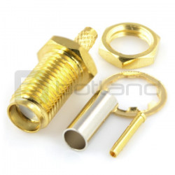 Złącze żeńskie SMA na kabel - 50Ω