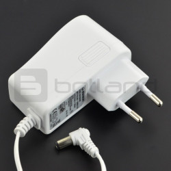 Zasilacz impulsowy 9V / 2A - wtyk kątowy DC 5,5 / 2,5mm