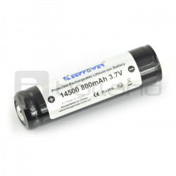 Ogniwo 14500 Li-Ion KeepPower 800mAh z zabezpieczeniami