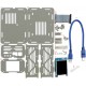 CloudShell dla Odroid XU4 - elementy do budowy serwera plików NAS - przezroczysty CloudShell dla Odroid XU4 - elementy do budowy serwera plików NAS - przezroczysty