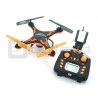 Dron quadrocopter OverMax X-Bee drone 3.1 plus wi-fi 2.4GHz z kamerą FPV czarno-pomarańczowy - 34cm + 2 dodatkowe akumulatory - zdjęcie 2