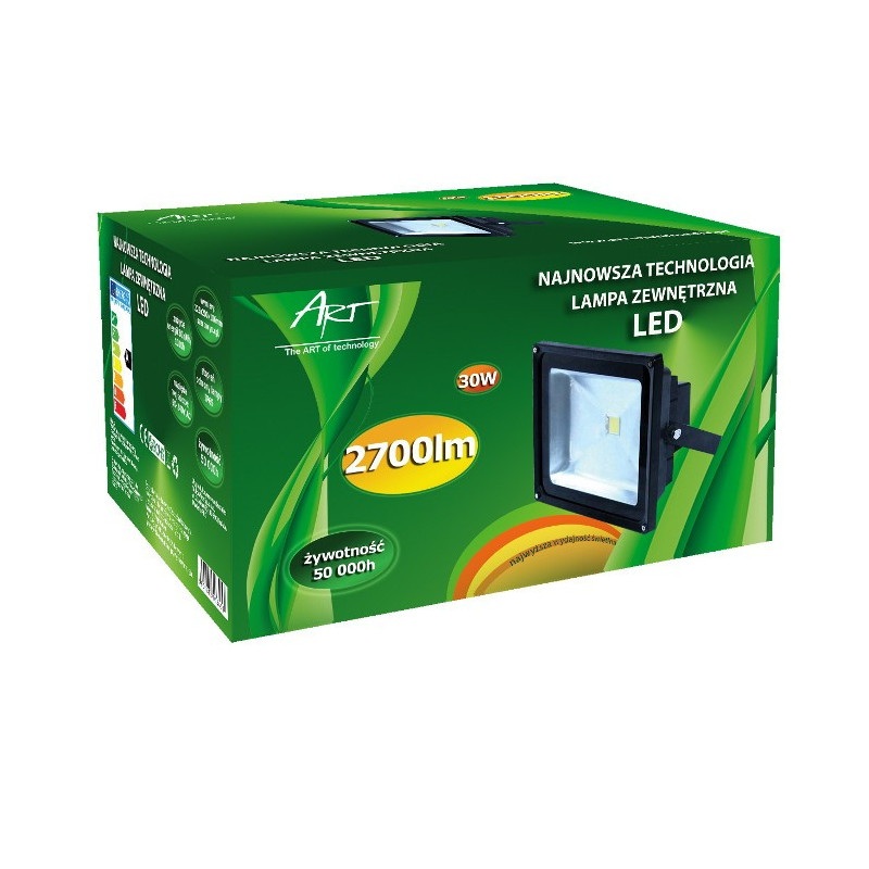 Lampa zewnętrzna LED ART, 30W, 2700lm, IP65,  AC80-265V, 4000K - biała neutralna