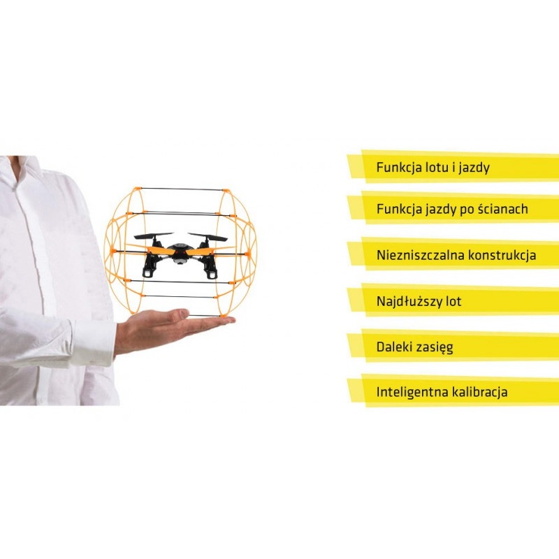Dron quadrocopter OverMax X-Bee drone 2.3 2.4GHz - 26cm + 2 dodatkowe akumulatory
