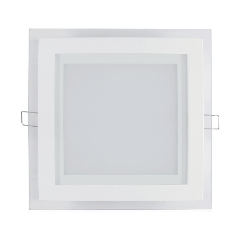 Panel LED ART szklany kwadratowy 20x20cm, 16W, 1000lm, AC80-265V, 3000K - biała ciepła