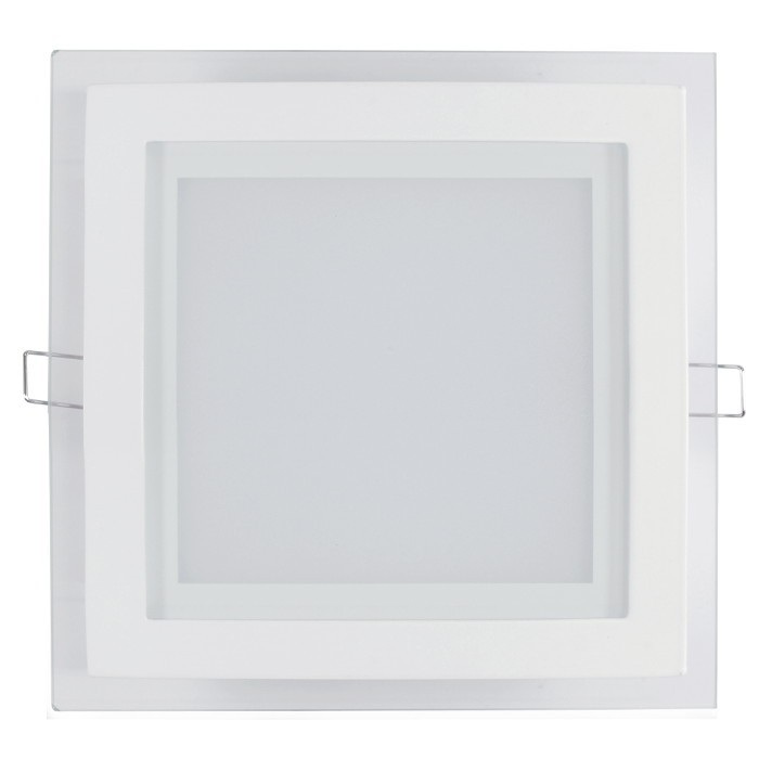 Panel LED ART szklany kwadratowy 20x20cm, 16W, 1000lm, AC80-265V, 3000K - biała ciepła