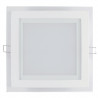 Panel LED ART szklany kwadratowy 20x20cm, 16W, 1000lm, AC80-265V, 4000K - biała neutralna - zdjęcie 1