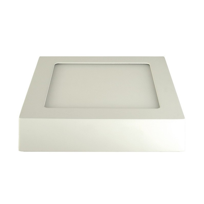 Panel LED ART natynkowy kwadratowy 18cm, 12W, 720lm, AC80-265V, 4000K - biała neutralna