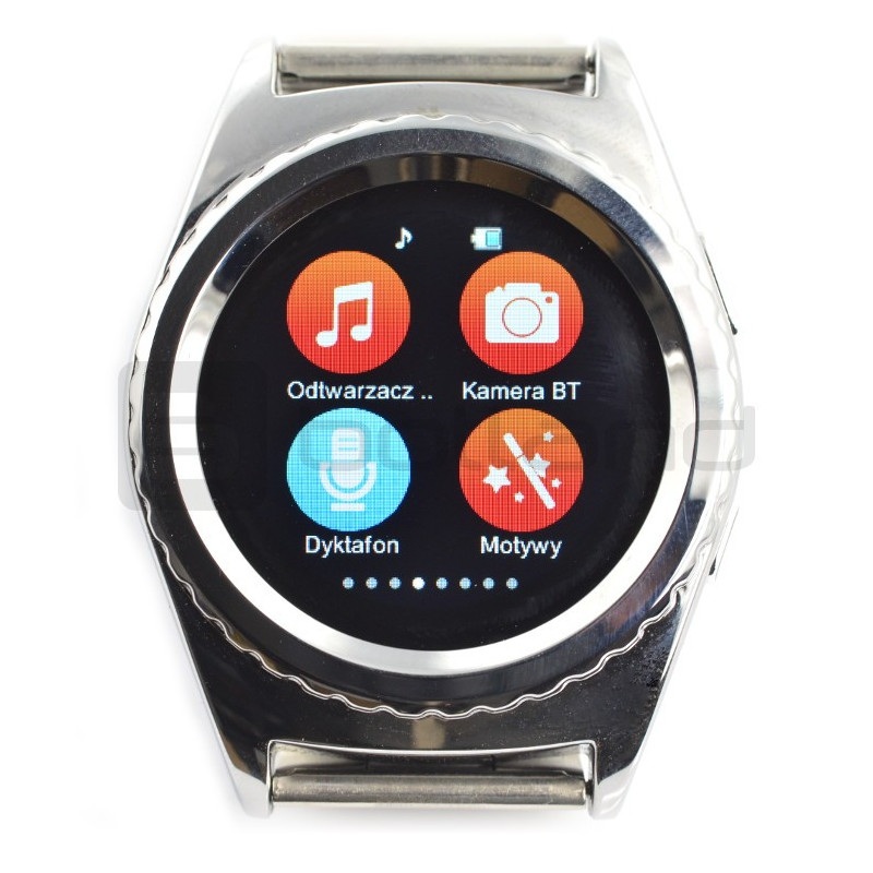 SmartWatch NO.1 G4 srebrny - inteligetny zegarek