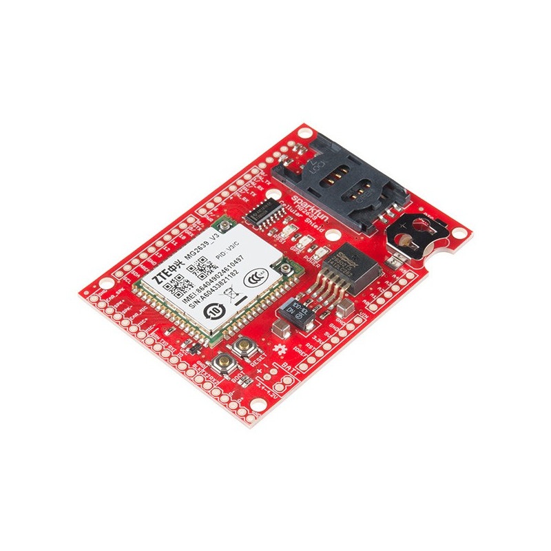 SparkFun Cellular Shield - MG2639 - moduł GSM, GPRS, GPS dla Arduino
