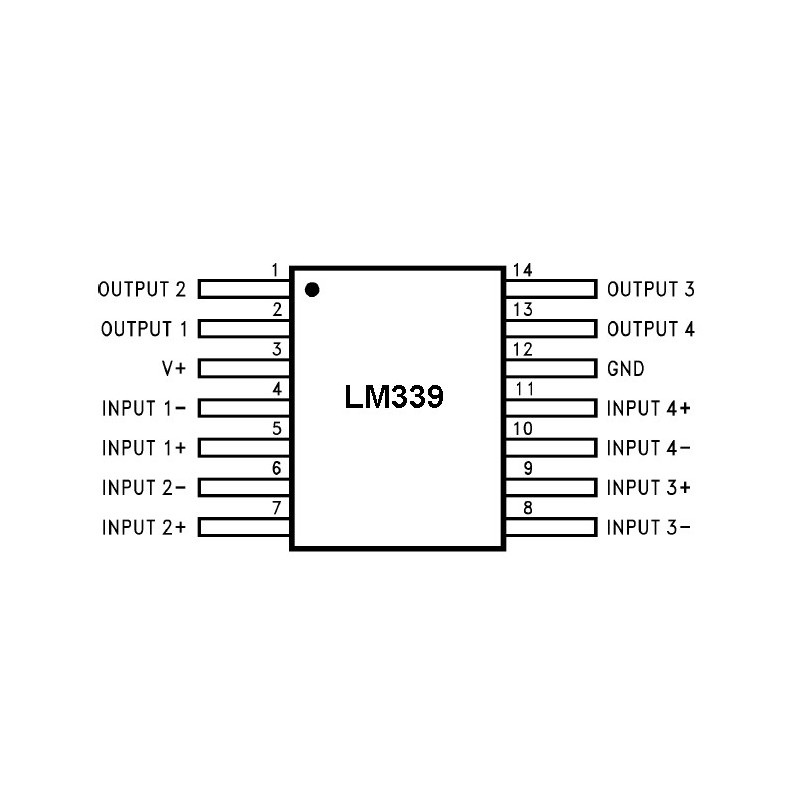 Komparator analogowy LM339 (SMD)