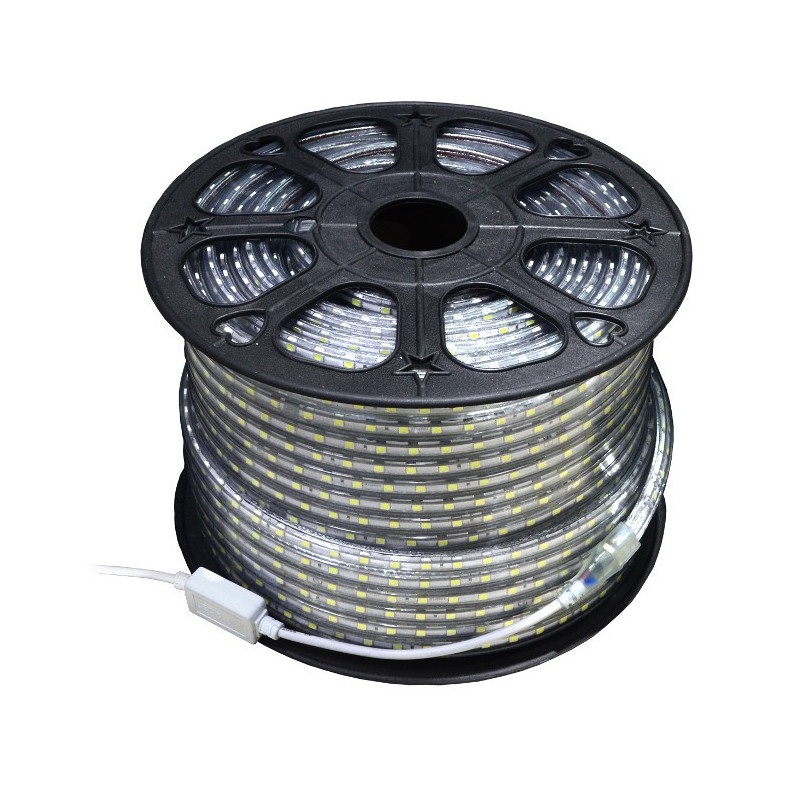 Pasek LED SMD3528 IP65 4,8W, 60 diod/m, 12mm, AC230V, biały-neutralny - 100m