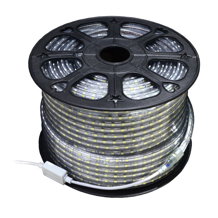 Pasek LED SMD2835 IP65 6W, 60 diod/m, 12mm, AC230V, biały-ciepły - 100m