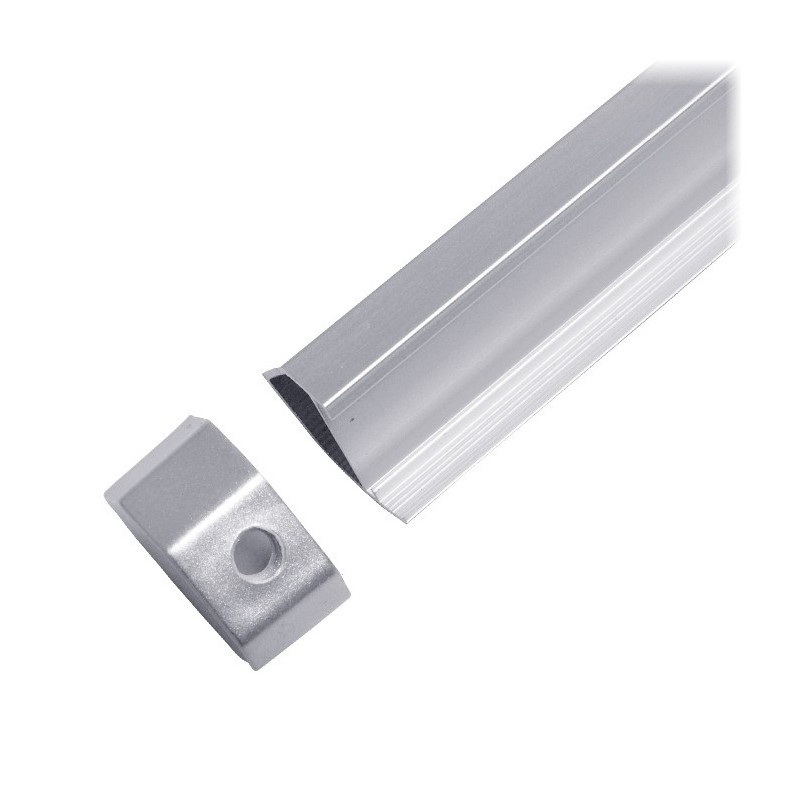 Profil aluminiowy ALU C1 do pasków LED - narożny - 1m