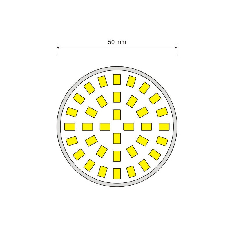 Żarówka LED ART, GU10, 4,6W, 410lm, barwa ciepła