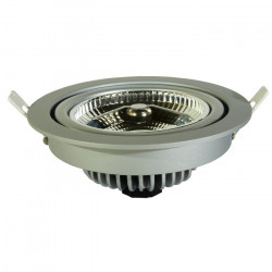 Żarówka LED ART, AR111 z oprawą, G53, 10W, 550lm, barwa ciepła
