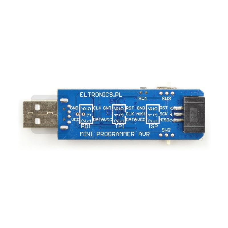 Programator AVR MKII MINI zgodny z MKII ISP - złącze USB