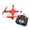 Dron quadrocopter OverMax X-Bee drone 3.1 Plus 2.4GHz z kamerą - czerwony - 34cm + 2 dodatkowe akumulatory - zdjęcie 2