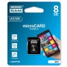 Karta pamięci Goodram micro SD / SDHC 8GB klasa 4 z adapterem - zdjęcie 1