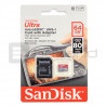 Karta pamięci SanDisk Ultra microSD 64GB 80MB/s UHS-I klasa 10 z adapterem - zdjęcie 2