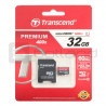 Karta pamięci Transcend Premium 400x microSD 32GB 60MB/s UHS-I klasa 10 z adapterem - zdjęcie 1