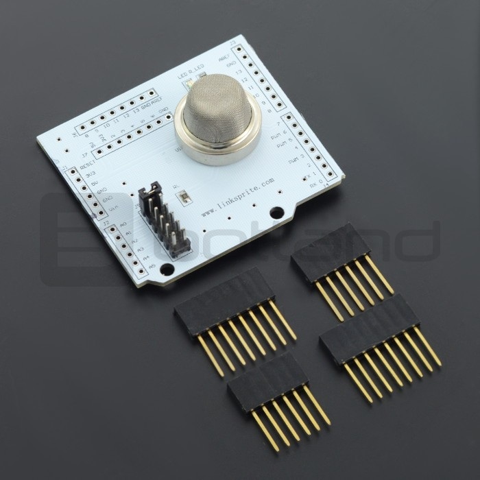 LinkSprite - MQ-2 Smoke Detector Shield - czujnik dymu dla Arduino
