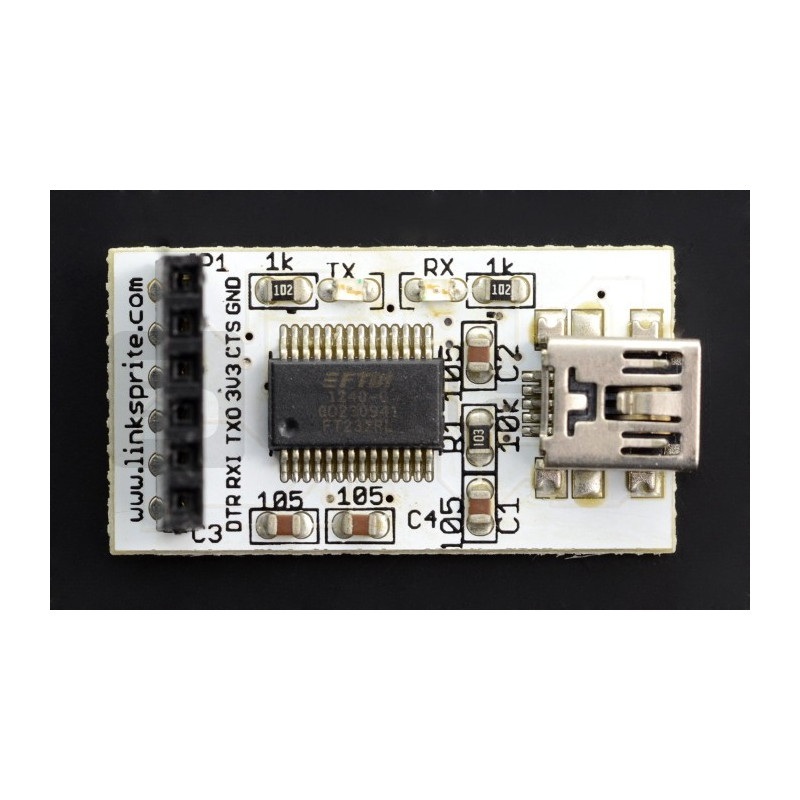 Konwerter USB-UART FT232RL dla pcDuino - gniazdo miniUSB