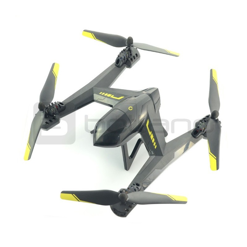 Dron quadrocopter OverMax X-Bee drone 5.5 FPV 2.4GHz z gimbalem i kamerą HD - 63cm + dodatkowy akumulator + ekran