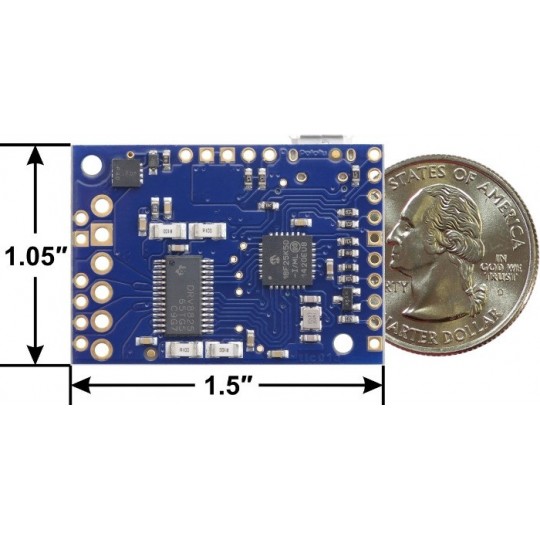 Tic T825 - USB-контролер крокового двигуна 45 В/2,5 А - Pololu 3131
