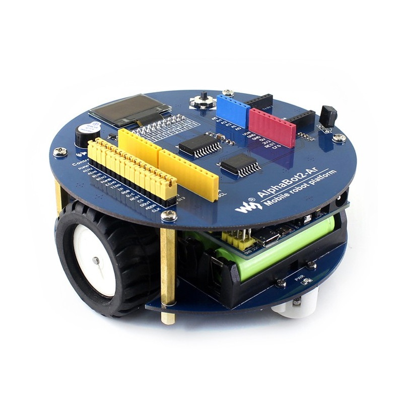 AlphaBot2 - Ar Acce Pack - 2-kołowa platforma robota z czujnikami i napędem DC oraz wyświetlaczem OLED