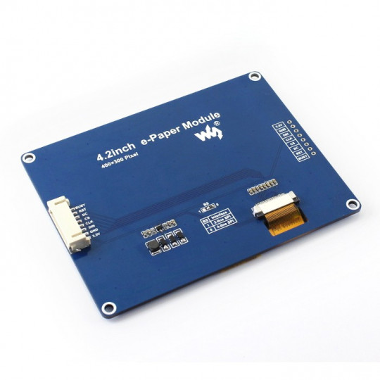 Електронний папір E-Ink 4.2'' 400x300px - модуль з SPI дисплеєм - Waveshare 13353