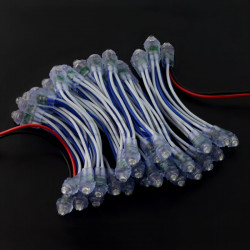 Łańcuch Pixel LED niebieski 5mm - 50szt.