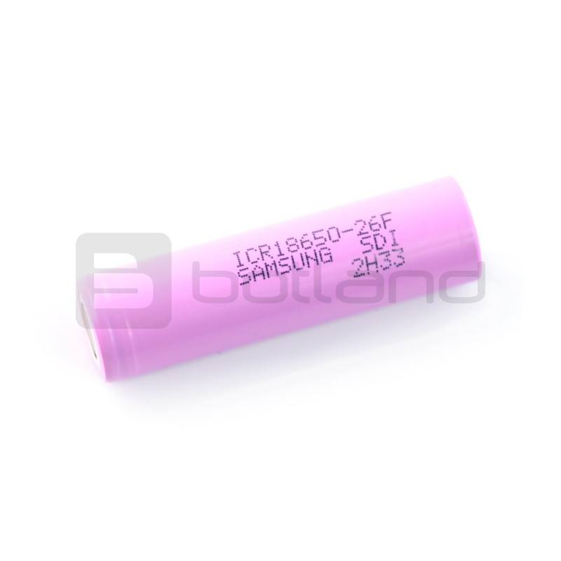 Ogniwo 18650 Li-Ion Samsung ICR18650-26F 2600mAh