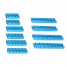 MakeBlock - krótkie belki 0824 - niebieski - zestaw - zdjęcie 1