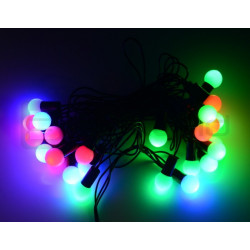 Lampki choinkowe LED kule - RGB - 40 szt.