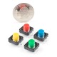 Sparkfun - przyciski Tact Switch 12x12mm - wielokolorowe - 4szt. Sparkfun - przyciski Tact Switch 12x12mm - wielokolorowe - 4szt.