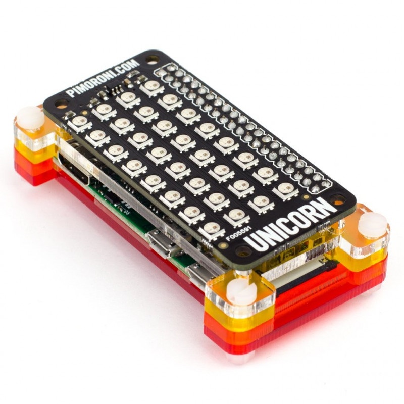 Unicorn pHAT - nakładka z matrycą LED dla Raspberry Pi