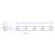 MakeBlock 60516 - belka 0808-072 - niebieski - 4szt. MakeBlock 60516 - belka 0808-072 - niebieski - 4szt.
