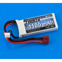 Pakiet LiPol Redox 1100 mAh 20C 7.4V