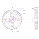 MakeBlock 83420 - koło zebate 48T - niebieski MakeBlock 83420 - koło zebate 48T - niebieski