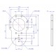 MakeBlock 61812 - wspornik silnika 25mm 72T MakeBlock 61812 - wspornik silnika 25mm 72T