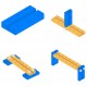 MakeBlock 60008 - belka 0824-048 - niebieski - 4szt. MakeBlock 60008 - belka 0824-048 - niebieski - 4szt.