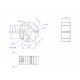 MakeBlock 84743 - hub zaciskowy 8mm M4 - typ C MakeBlock 84743 - hub zaciskowy 8mm M4 - typ C