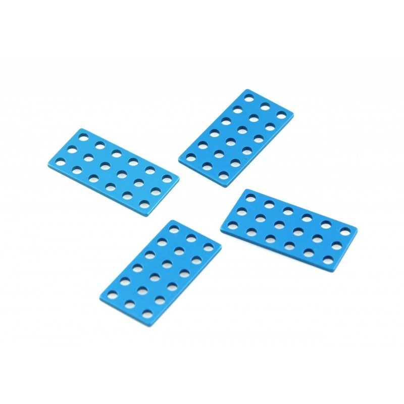 MakeBlock 61200 - płytka 3x6 - niebieski - 4szt.