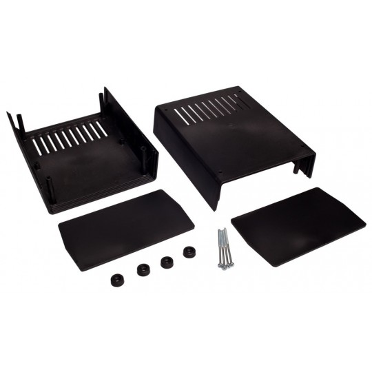 Пластиковий корпус Kradex Z2A W 178x147x90 мм - вентильований - чорний