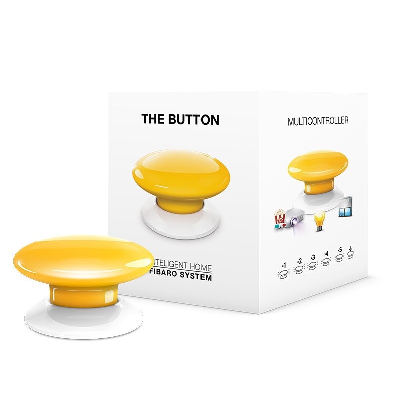 Fibaro Button - przycisk automatyki domowej - czerwony