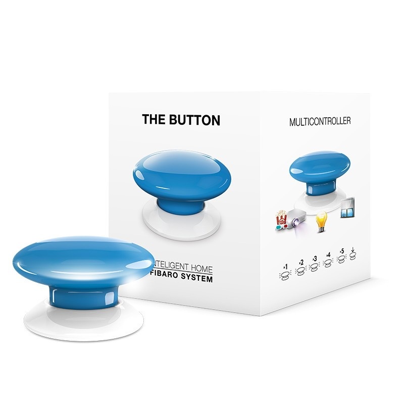 Fibaro Button - przycisk automatyki domowej - zielony
